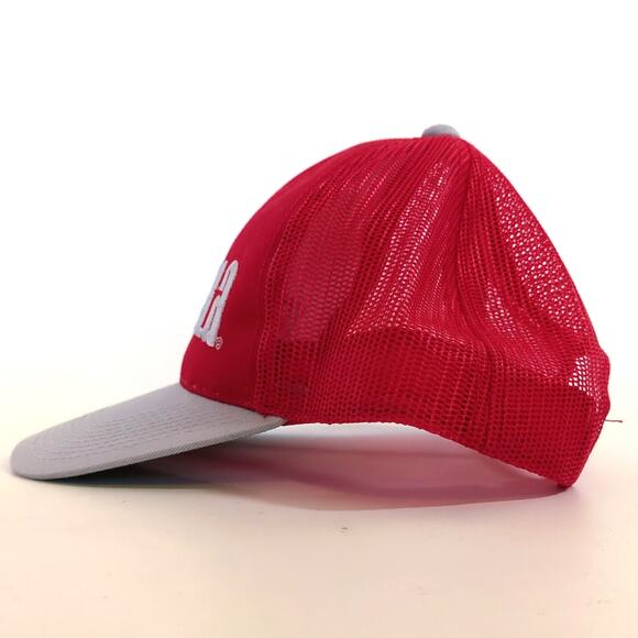 Vintage RAPALA Signature Snapback Trucker Hat Red / Gray Mesh OSFA Pre-Owned - Picture 4 of 6